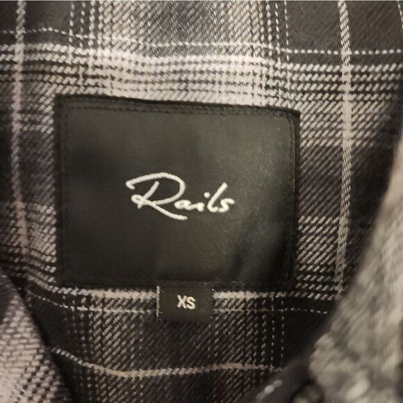 Rails Brando Mixed Plaid Button-Up Shirt Size XS - Picture 6 of 6